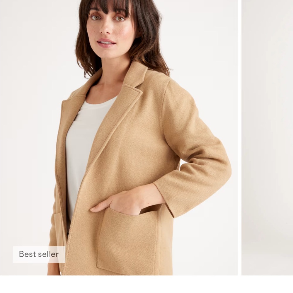 Quince Women's 100% Organic Cotton Blazer